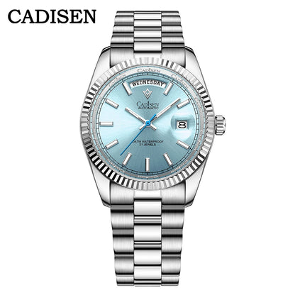 CADISEN DD40 Herrenuhr – luxuriöse Automatikuhr für Herren, AR-Saphirglas, mechanische Armbanduhr für Herren, 10Bar, MIYOTA 8285 Uhrwerk, neu 2023