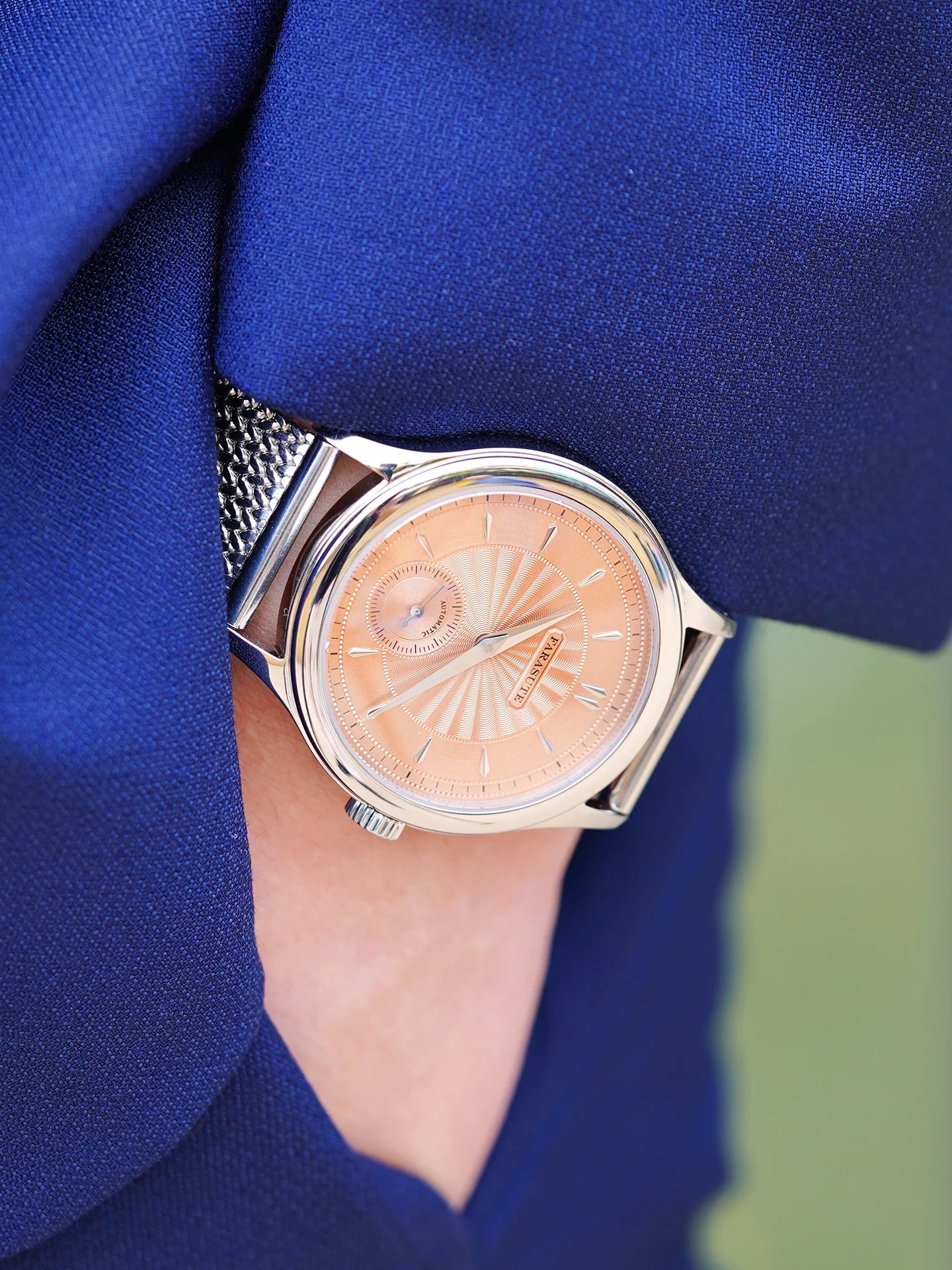 FARASUTE Retro Hangzhou Customized Movement Automatic Mechanical Watch Men Sapphire Stainless Steel Small Second Hand Wristwatch