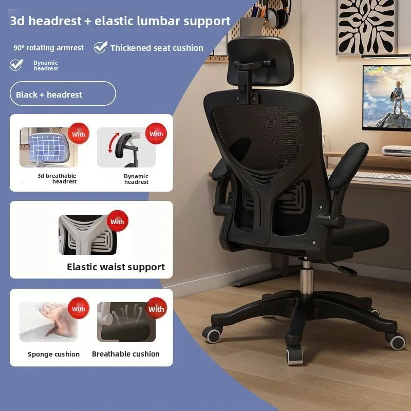 Ergonomic Gaming Chair for Dorm Office Long Hours Comfortable Computer Desk Chair