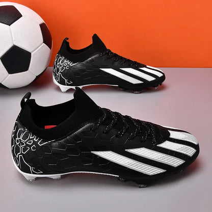 Professionelle Fußballschuhe für Herren, knöchelhoch, für Naturrasen, Unisex-Soccerschuhe mit langen FG-Stollen, Chuteira Society