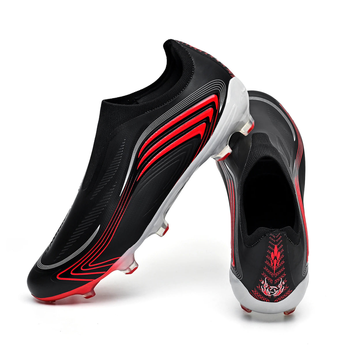 Chaussures de football AG FG pour hommes et femmes, crampons longs offrant une excellente adhérence, empeigne ventilée, crampons de football professionnels et durables.