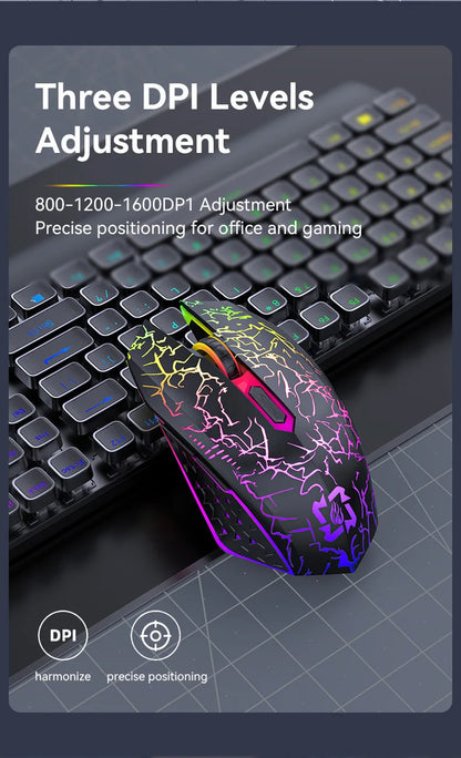 Ratón inalámbrico Bluetooth 2.4GHz recargable con retroiluminación RGB, 1600 DPI, diseño ergonómico, ratón gaming para PC, portátil y Macbook