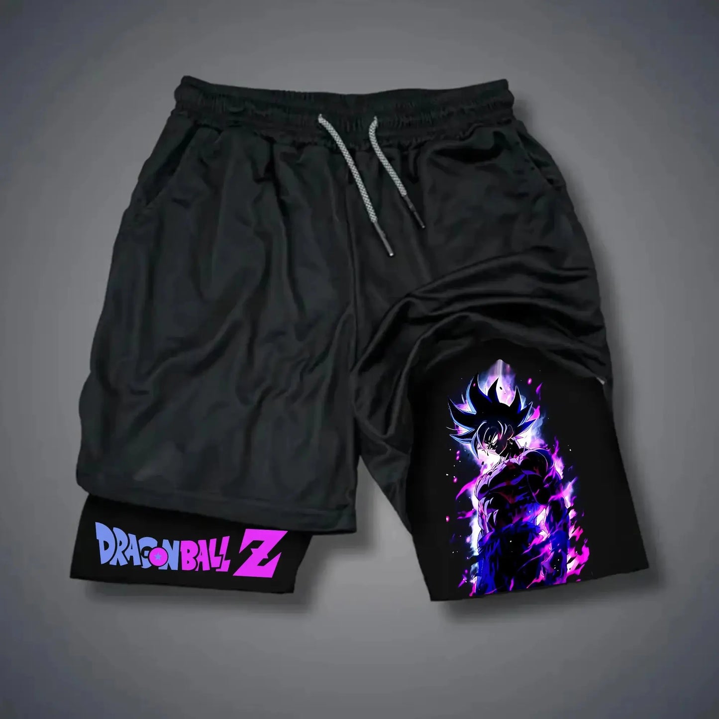 Dragon Ball Summer Men's Shorts Anime Printed Sports Pants Breathable Quick Drying Double Layer Shorts Gym Pants 2026 Streetwear