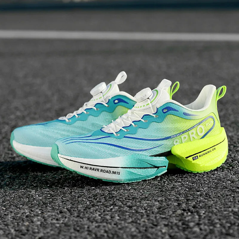 Marathon Carbon Plate Sports Running Shoes for Men, New Breathable Lightweight Mesh Sport Shoes for Women, Comfortable Nonslip Sneakers