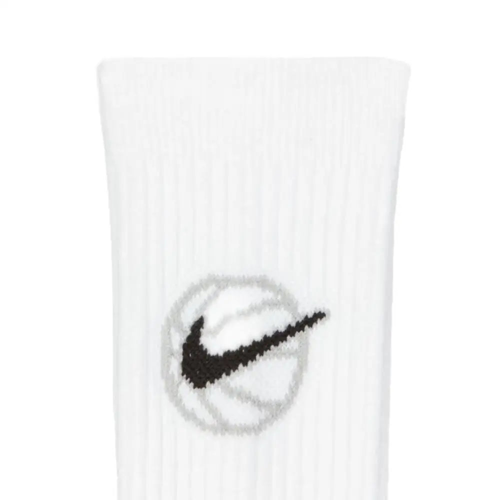Nike EVERYDAY CREW: Stilvolle, bequeme, rutschfeste und strapazierfähige Unisex-Basketball-Socken (3er-Pack) DA2123-100