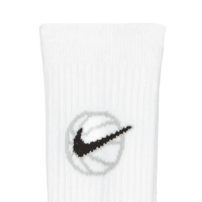 Nike EVERYDAY CREW: Stilvolle, bequeme, rutschfeste und strapazierfähige Unisex-Basketball-Socken (3er-Pack) DA2123-100