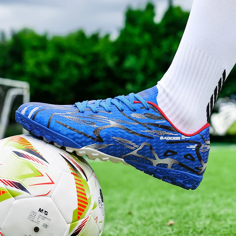 Nouveaux hommes chaussures de Football Sport formation bottes de Football doux ultraléger respirant professionnel baskets unisexe herbe crampons Match
