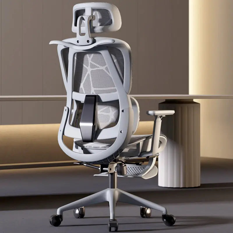 Chaise de bureau ergonomique confortable pour la maison, chaise de travail assise longue durée, chaise de bureau pour l'étude et l'e-sport