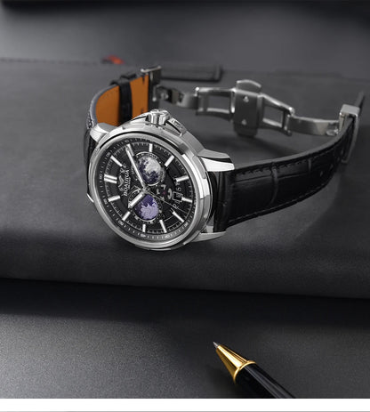 Reloj mecánico automático para hombre BORIAGE (BOAIJIUA), diseño original, resistente al agua, luminoso