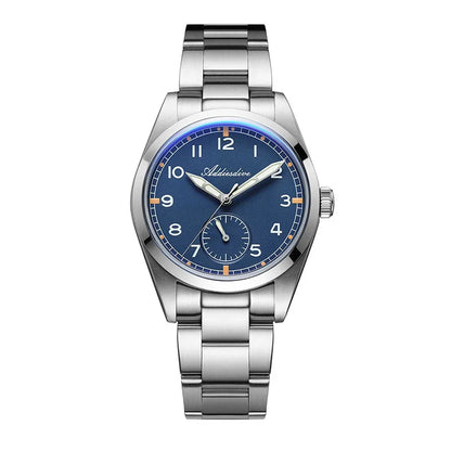 ADDIESDIVE 36mm Herren-Quarzuhr VH60 mit BGW9-Leuchtbeschichtung, Bubble-Mirror-Topfdeckelglas, 10Bar wasserdicht, Edelstahl-Uhr