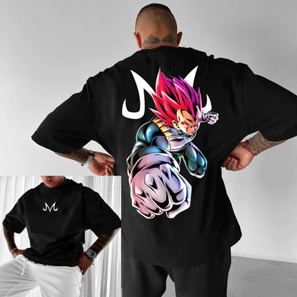 Dragon Ball Z Print Short Sleeve Cotton T-Shirt Son Goku Vegeta Men Women Clothes Harajuku Y2k Tee Vintage Summer Streetwear