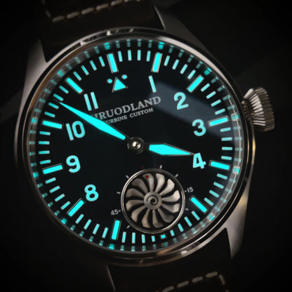 Hruodland 2025 Nuovo orologio meccanico da uomo Seagull ST3620 Retro Pilot 43MM BGW-9 luminoso, vetro zaffiro, turbina, Reloj Hombre