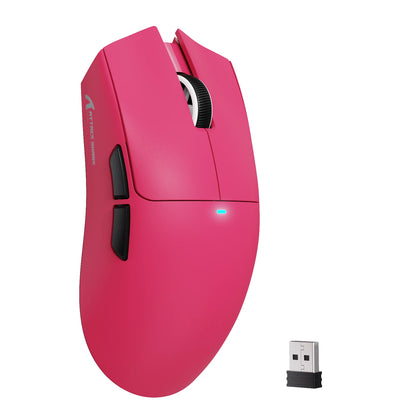 Ratón gaming inalámbrico ATTACK SHARK X11SE, trimodo, superligero de 63g con sensor PAW3311, 22000 DPI, batería de 300mAh, doble controlador