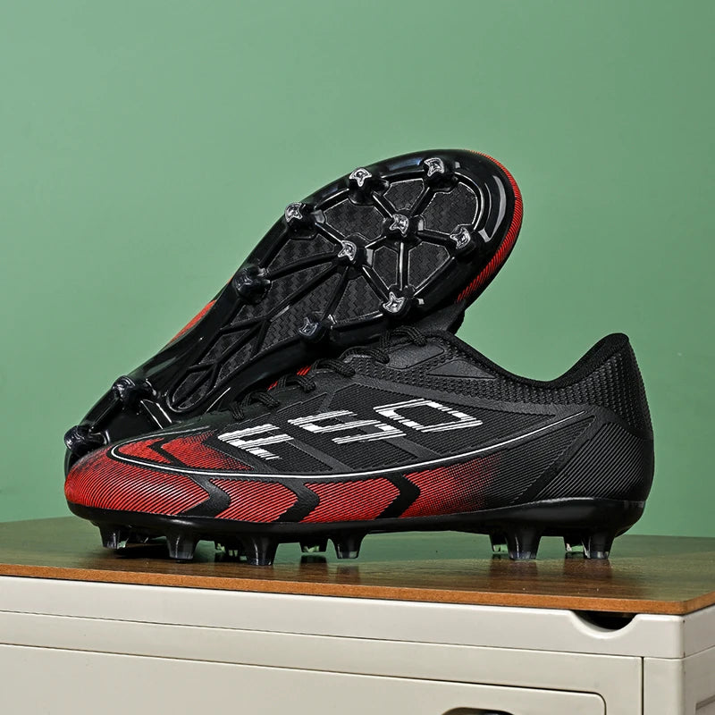 Nouvelles chaussures de football pour hommes, chaussures de futsal à cheville haute, respirantes, antidérapantes, de haute qualité, ultralégères, chaussures de sport, chaussures de match en plein air