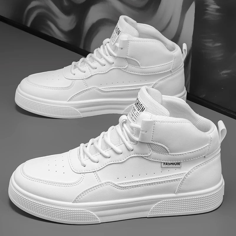 Breathable Men's Casual Shoes Skate Shoes Mid-Top Breathable Versatile Sports Shoes Suitable for All-Day Wear