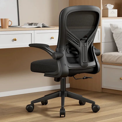 Chaise de Bureau Ergonomique et Confortable pour Étudiant, Tabouret à Dossier pour Gamer
