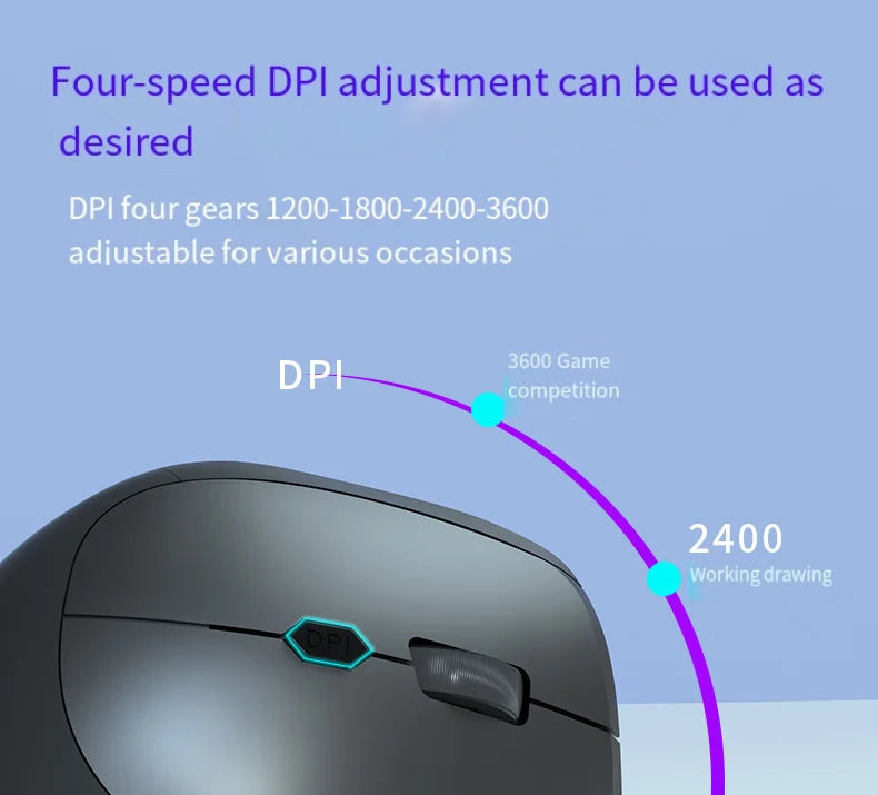 Wired Right Hand Vertical RGB Mouse Ergonomic Gaming Mouse 1600DPI USB Optical Wrist Healthy Mouse for PC Computer