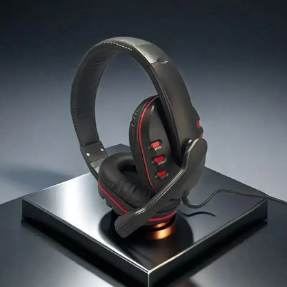 7260 kabelgebundene Kopfhörer mit Mikrofon – Gaming- & Arbeits-Headset für PS4 PS5 Xbox One, Lernen & Meetings, 3.5mm-Klinken-Ohrhörer