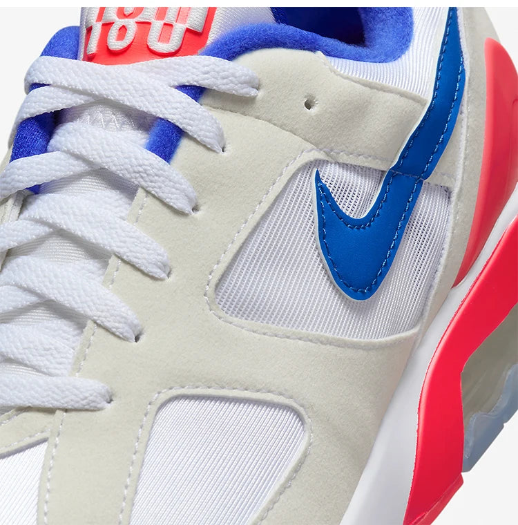 Nike Air Max 180 FJ9259-100 genuínos para homem, ténis de corrida duráveis e com bom suporte