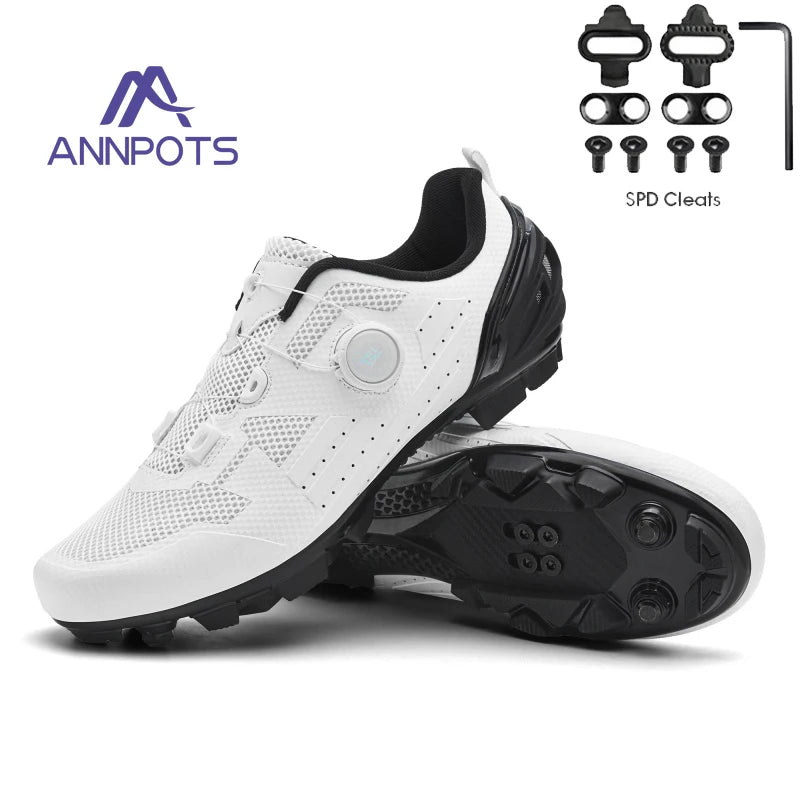 Professional Men's MTB Cycling Shoes White Racing Self-Locking 2024 Speed Road SPD Bicycle Sneakers New Women's Flats Cleats Shoes