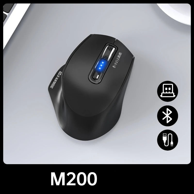 Ratón USB con cable, retroiluminación RGB, silencioso, ergonómico y DPI ajustable para ordenador de sobremesa, portátil, PC, oficina, gaming, hogar y uso diario en el trabajo