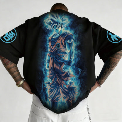 Dragon Ball Men's and Women's T-shirt Son Goku Anime Loose Oversize Tee Summer Spring Boy's Short Sleeves Parent-child Outfits
