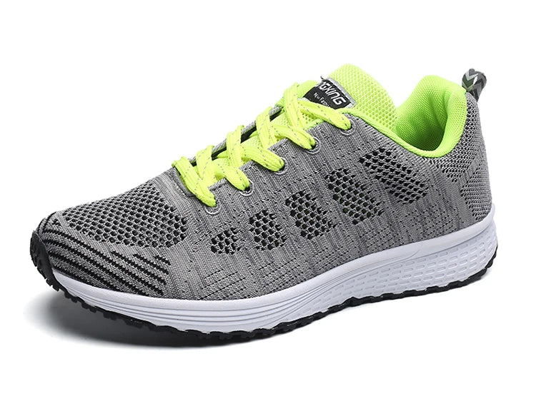 Women's Sneakers 2025 New Fashion Breathable Trainers, Comfortable Sneakers Mesh Fabric Lace-Up, Women's Tennis Shoes