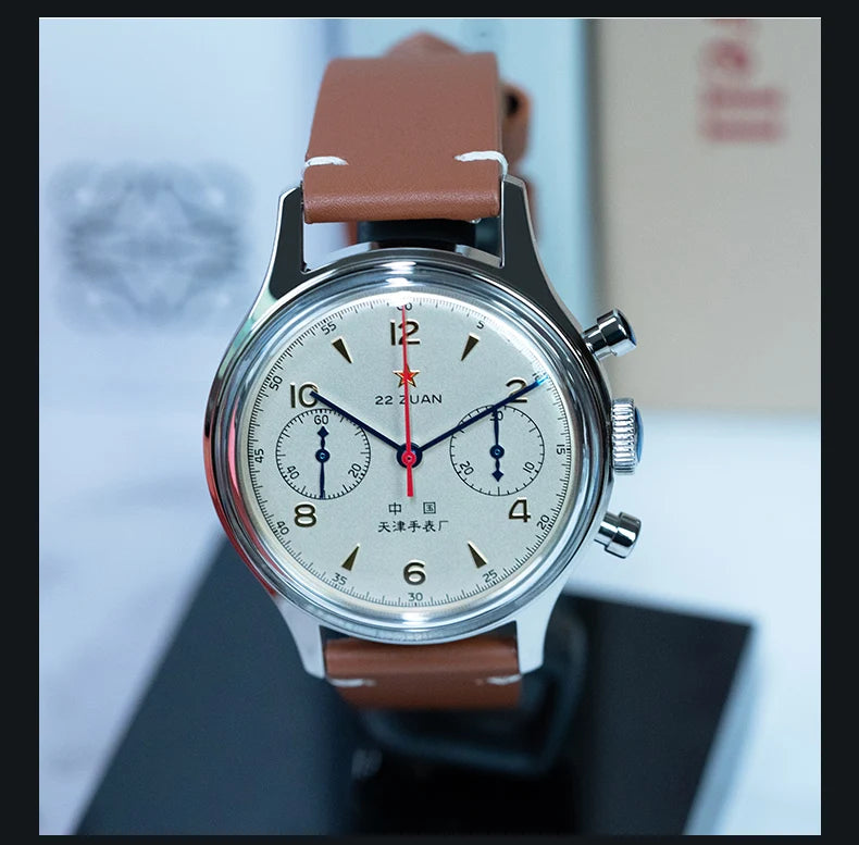 Reloj mecánico para hombre Seagull 1963 International Edition, reloj de piloto ST1901, cronógrafo retro de pulsera, aviación de la Fuerza Aérea, nuevo