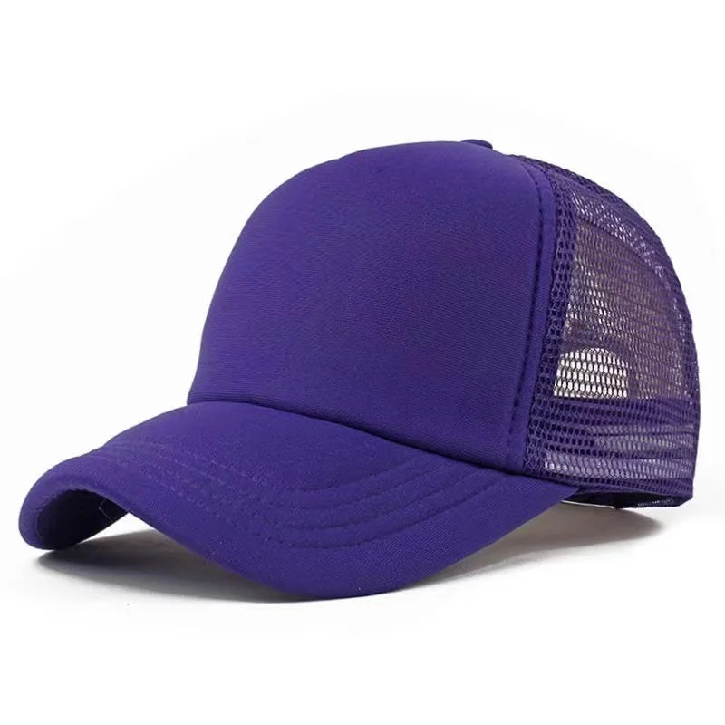 Customized Logo Mesh Baseball Caps Men Women 5 Panel Cheaper Trucker Hats Sports Team Snapback Caps Summer Sun Dad Hat Gorras