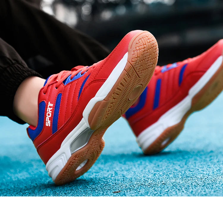 Zapatillas de tenis unisex transpirables para hombre y mujer, para deporte al aire libre, gimnasio, bádminton y voleibol