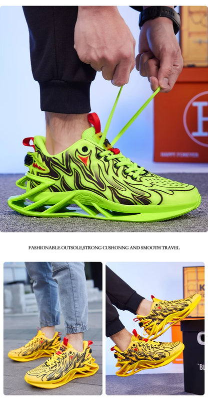 Men's Sneakers Luxury Tennis Casual Trainer Race Breathable Fashion Loafers Running Shoes for Men