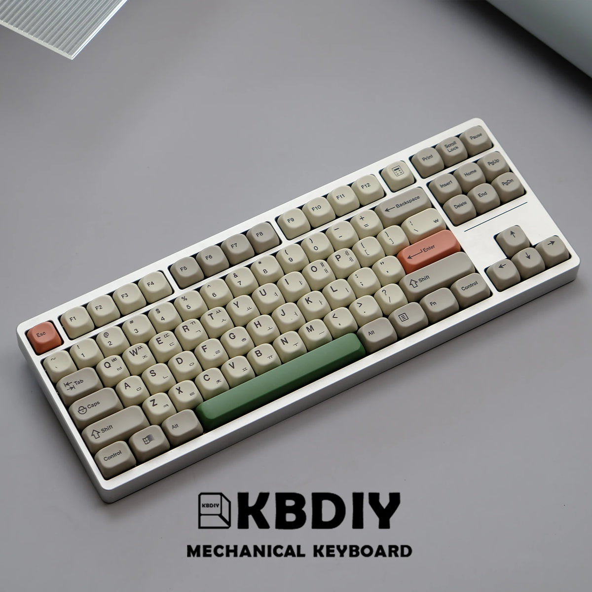 KBDiy KOA Profile Keycap GMK Style Retro 9009 Theme PBT Keycaps For Mechanical Keyboard Gaming KIT Korean 139 Keys ISO Key Cap