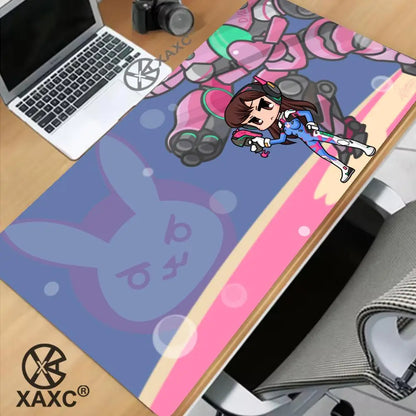 Tapete de Rato Grande Overwatch Kawaii XXL para PC, Tapete de Secretária para Computador, Gamer, Escritório, Teclado, Mesa, Acessórios Gaming, Mousepad XAXC