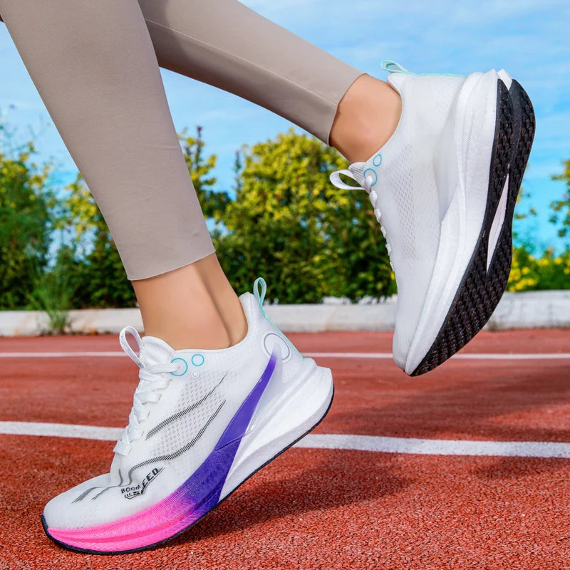 2025 Men's and Women's Professional Carbon Plate Marathon Running Shoes Shock Absorption Ultra-light Stable Support Sports Shoes