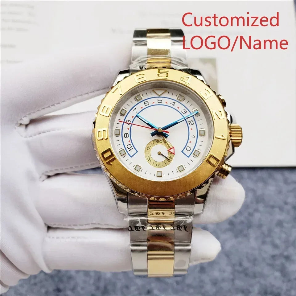 A989 Store Customized Watch Men's 44mm Automatic Mechanical Male Brand Clock Top Watches