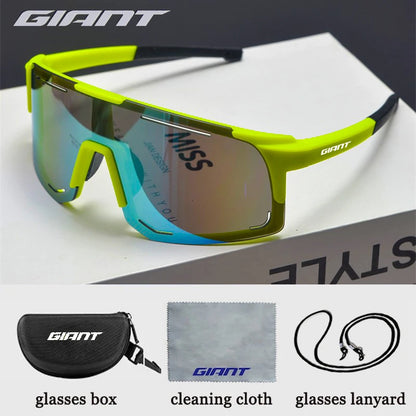 giant long-distance Cycling Glasses super light Men WomenAnti-Fog UV400 Protection MTB Bike Glasses with case