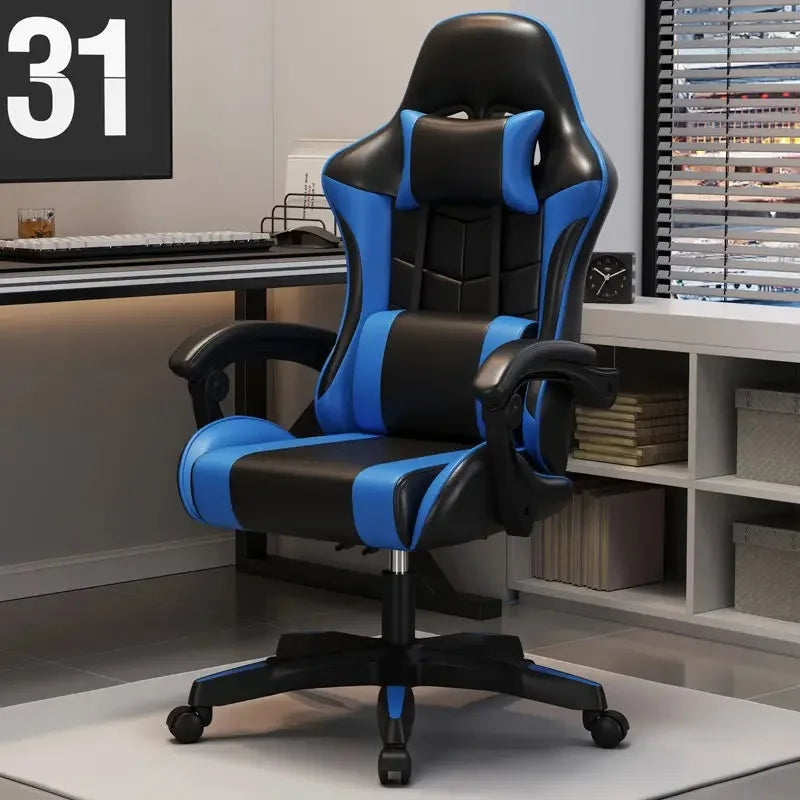 Sedia gaming ergonomica per home office, lunghe sessioni e streamer, regolabile, reclinabile, leggera e resistente