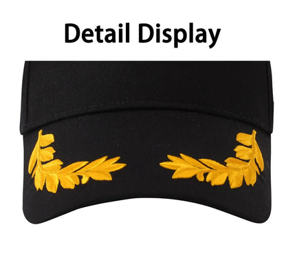 Customized logo printed men's baseball cap casual cap wheat ear men's solid color snap cap sports cap women's baseball cap