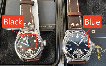Hruodland 2025 Nuovo orologio meccanico da uomo Seagull ST3620 Retro Pilot 43MM BGW-9 luminoso, vetro zaffiro, turbina, Reloj Hombre