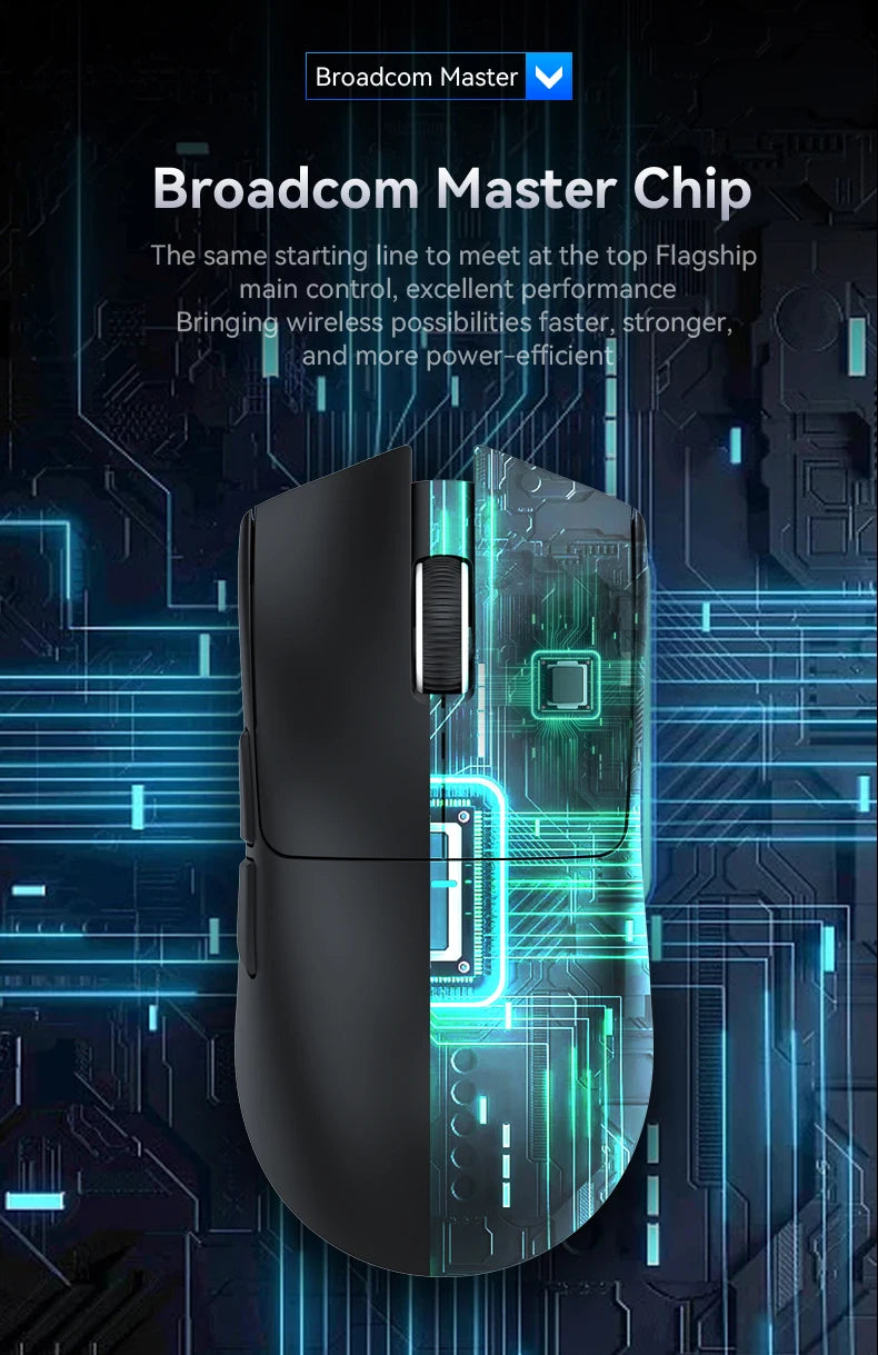 Attack Shark X11&R1 Tri-Mode-Bluetooth-Wireless-Maus mit Ladestation, RGB, ergonomische leichte Maus, PC-Gaming-Zubehör