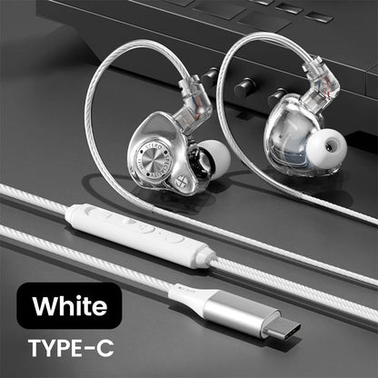 Original 15D Super Bass In-Ear Headphone With Mic 3.5mm AUX/Type-C Digital Chip Headset For iPhone 17 Huawei Xiaomi Android