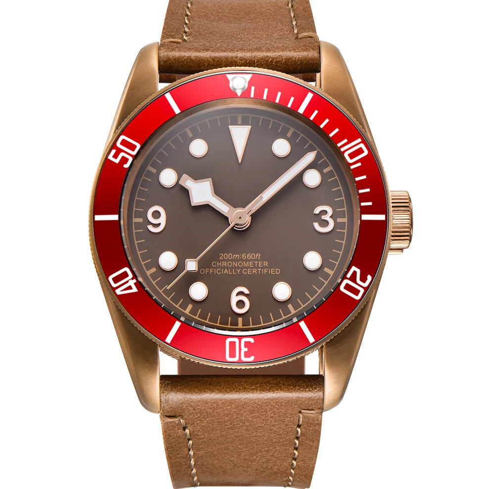 Luxury Japan Corgeut 41mm Automatic Men's Watch PVD Case Sapphire Military Male 10BAR wim Watches Luminous Mechanical Wristwatches