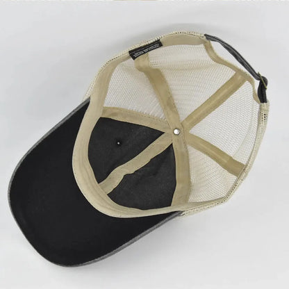 Printed personalized logo Baseball cap Summer cap Adult mesh cap Mesh cap Solid cap unisgender shade Spring Fall cap Hip Hop fit