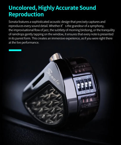 KZ Sonata 28BA Units Upgraded HIFI Headphones On-ear tunable balanced armature unit Wired gaming headphones