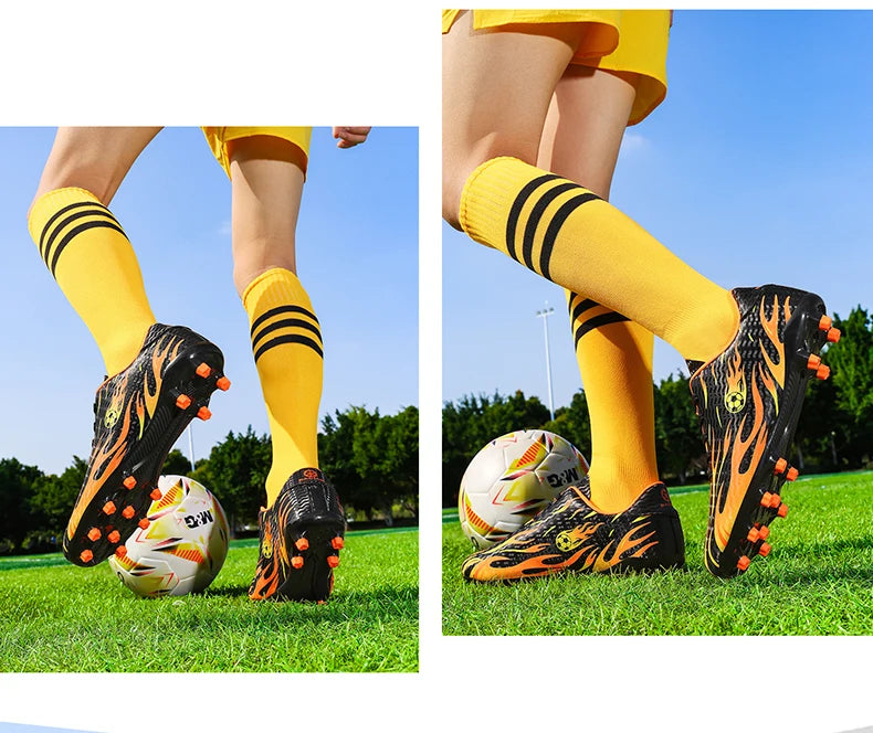 Chaussures de football pour étudiants, chaussures de sport professionnelles pour entraînement sur gazon, antidérapantes, respirantes et confortables pour le football en salle