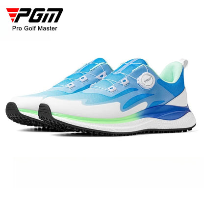 PGM Men's Golf Shoes with Ultra Soft Sole, Knob Shoelaces, Breathable, Anti-Slip Outdoor Sports Sneakers XZ412