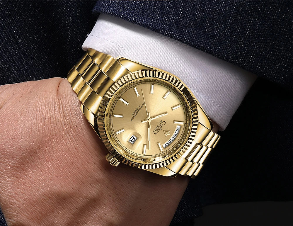 CADISEN DD40 Herrenuhr – luxuriöse Automatikuhr für Herren, AR-Saphirglas, mechanische Armbanduhr für Herren, 10Bar, MIYOTA 8285 Uhrwerk, neu 2023