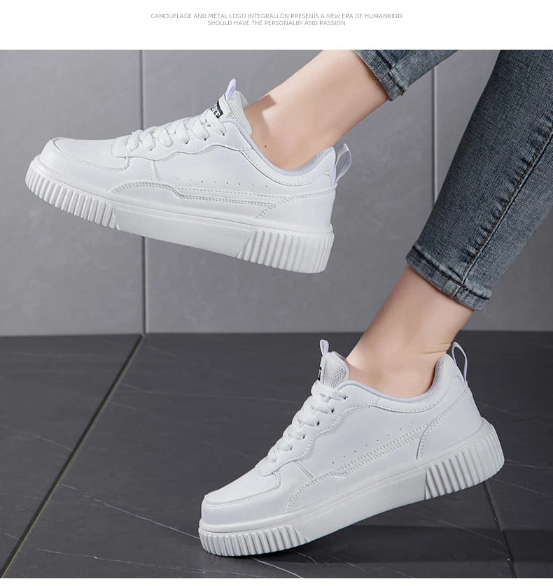 Chaussures décontractées pour femmes, respirantes, plates, baskets blanches, chaussures de sport pour femmes, chaussures de course, de marche en plein air pour hommes