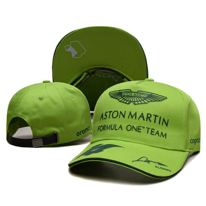 F1 Racing Team Aston Martin Daily Training Baseball Cap Fernando Alonso Men Outdoor Sunscreen Sun Hat Casual Fashion Peaked Cap