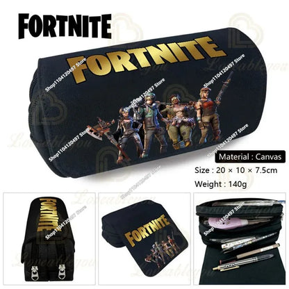3pcs/set Fortnite Game Backpack Anime Cartoon Large Capacity Student School Bags Pencil Bag Kawaii Lunch Bag Birthday Gifts